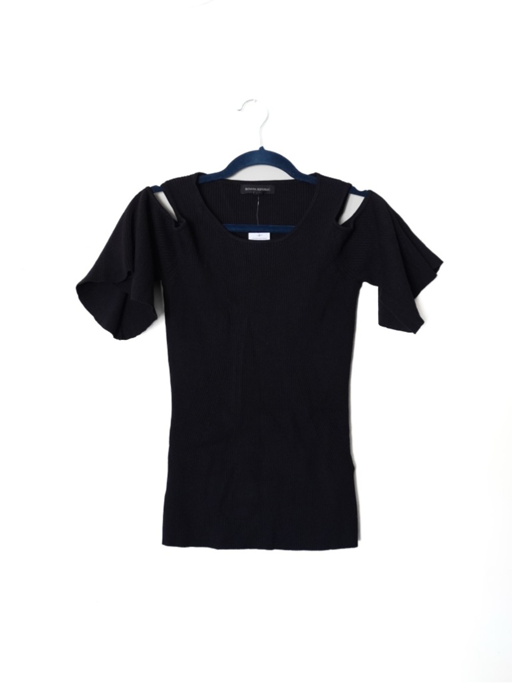 NWT Banana Republic Open Cold Shoulder Bell Sleeve Top